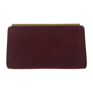 Gucci interlocking clutch Shoulder leather Red Burgundy bag suede